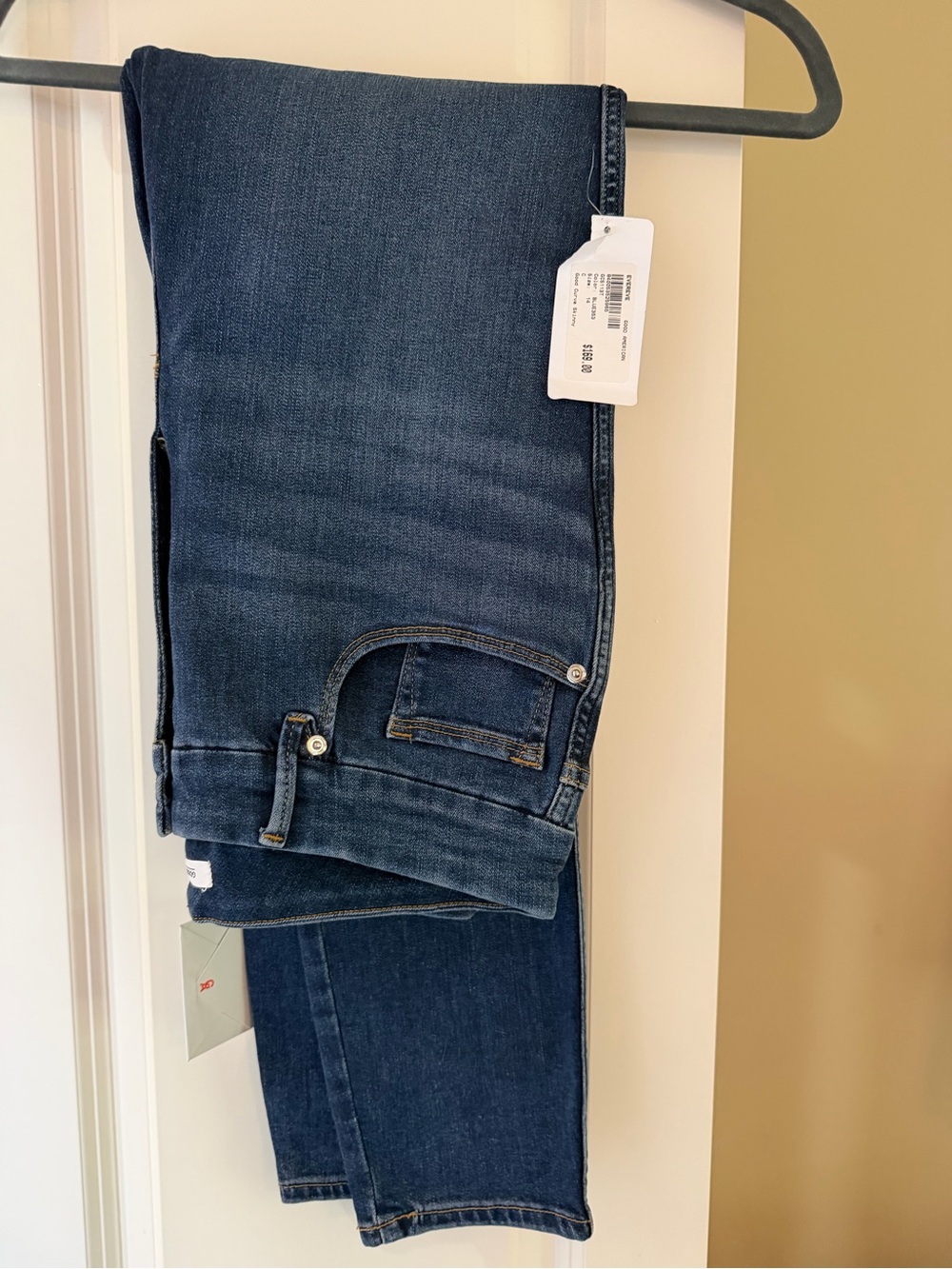 NWT Good American Good Curve Skinny Jeans Size 14 Blue